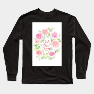 Get Well Soon Watercolor Card | Greeting Card Long Sleeve T-Shirt